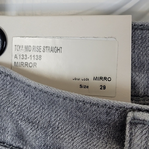 AGOLDE Toni Mid Rise Straight Jeans Mirror - Picture 5 of 9